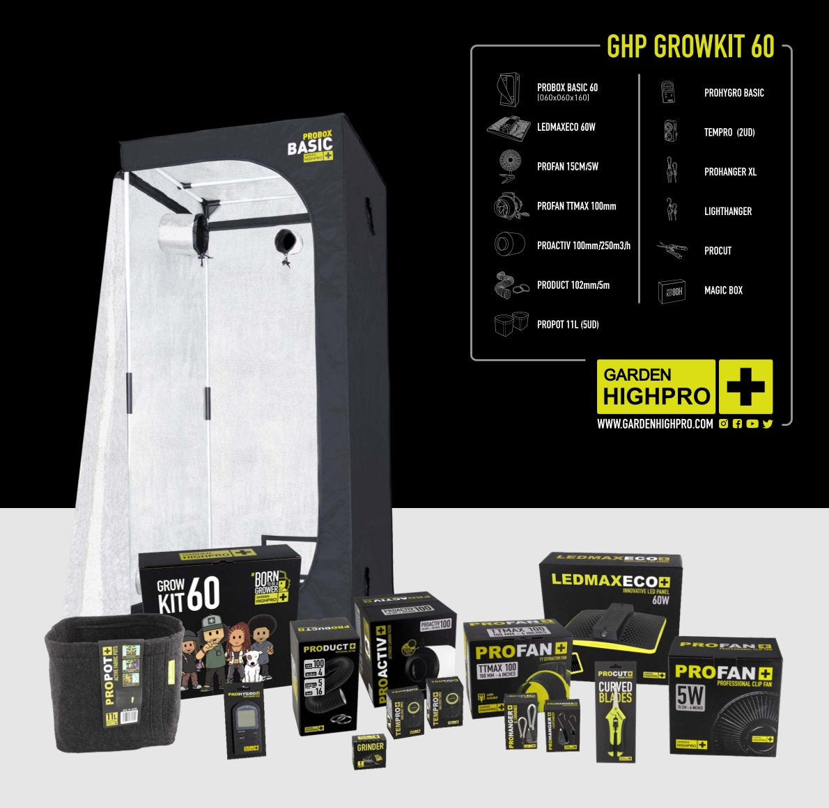 Garden Highpro Grow Kit 60 Komplettset